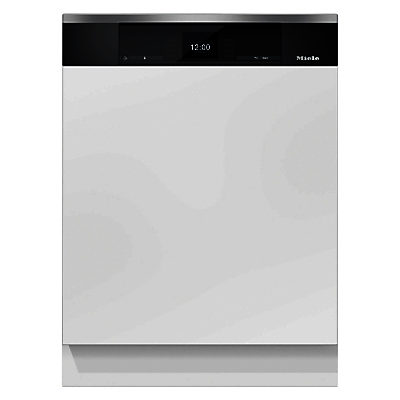 Miele G6925 SCi XXL Semi Integrated Dishwasher, Clean Steel Miele G6925 SCi XXL Semi Integrated Dishwasher, Clean Steel